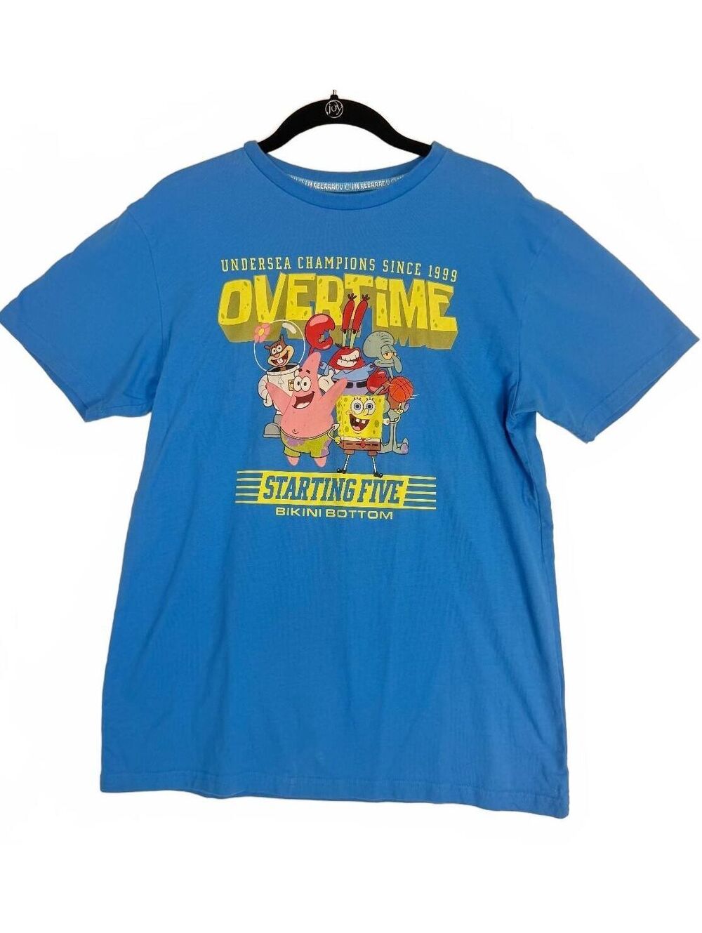 Overtime x SpongeBob SquarePants "Starting Five" Men's Graphic Tee Size Medium